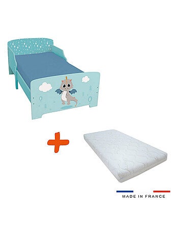 Lit et Matelas - Lit Enfant Léon le Dragon - 140 x 70 cm