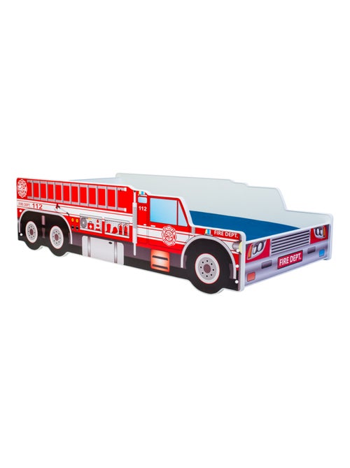 Lit et Matelas Camion de pompier - 140 x 70 cm - Kiabi