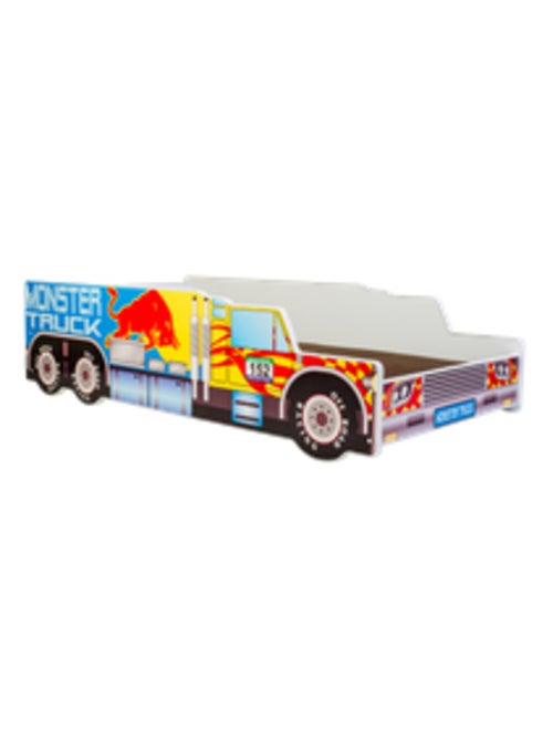Lit et Matelas Camion Monster Truck - 140 x 70 cm - Kiabi