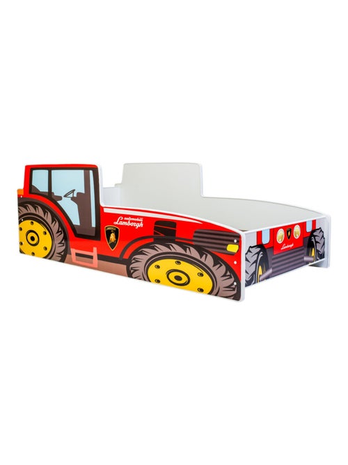 Lit et Matelas Tracteur Rouge - 140 x 70 cm - Kiabi