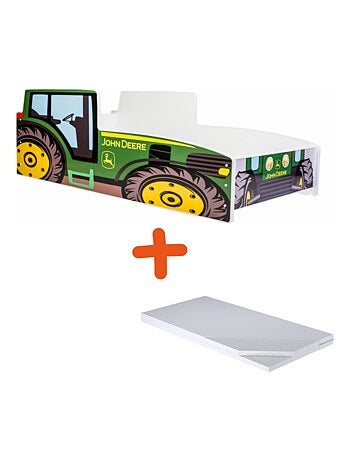 Lit et Matelas Tracteur Vert - 140 x 70 cm
