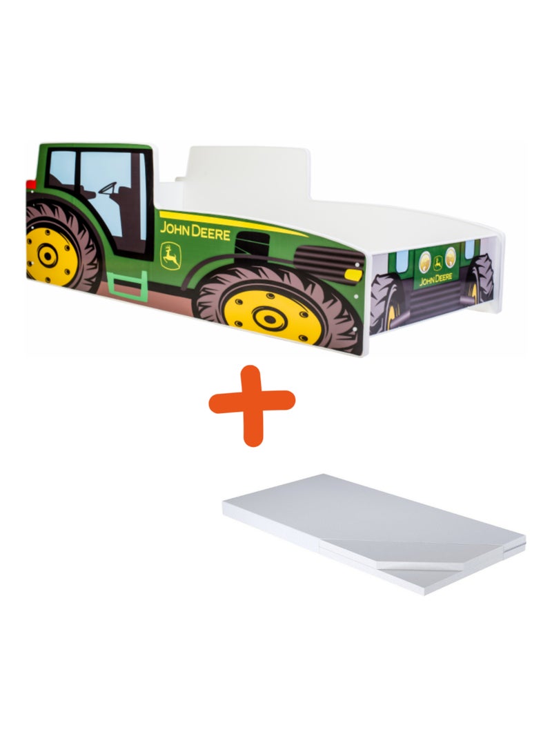 Lit et Matelas Tracteur Vert - 140 x 70 cm Vert - Kiabi