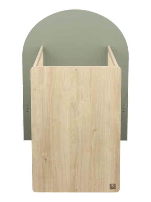 Lit évolutif 120x60 en 90x190 - tête de lit arche - SAUTHON - Kiabi Lit évolutif 120x60 en 90x190 - tête de lit arche - SAUTHON - Kiabi