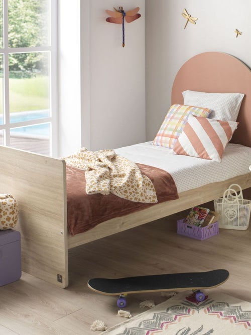 Lit évolutif 120x60 en 90x190- tête de lit arche - SAUTHON - Kiabi Lit évolutif 120x60 en 90x190- tête de lit arche - SAUTHON - Kiabi