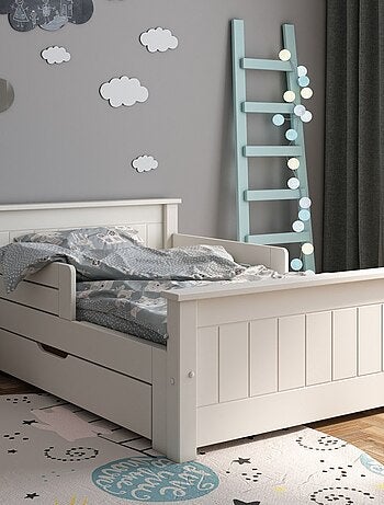 Lit évolutif avec tiroir et matelas pin massif ARTHUR