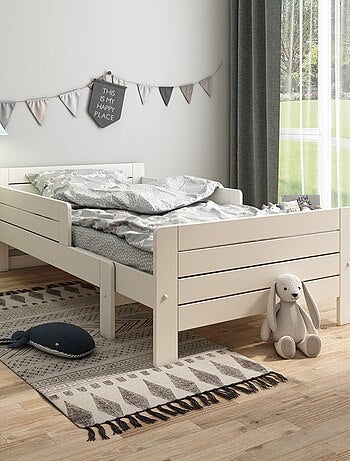 Lit évolutif avec tiroir pin massif EDOUARD