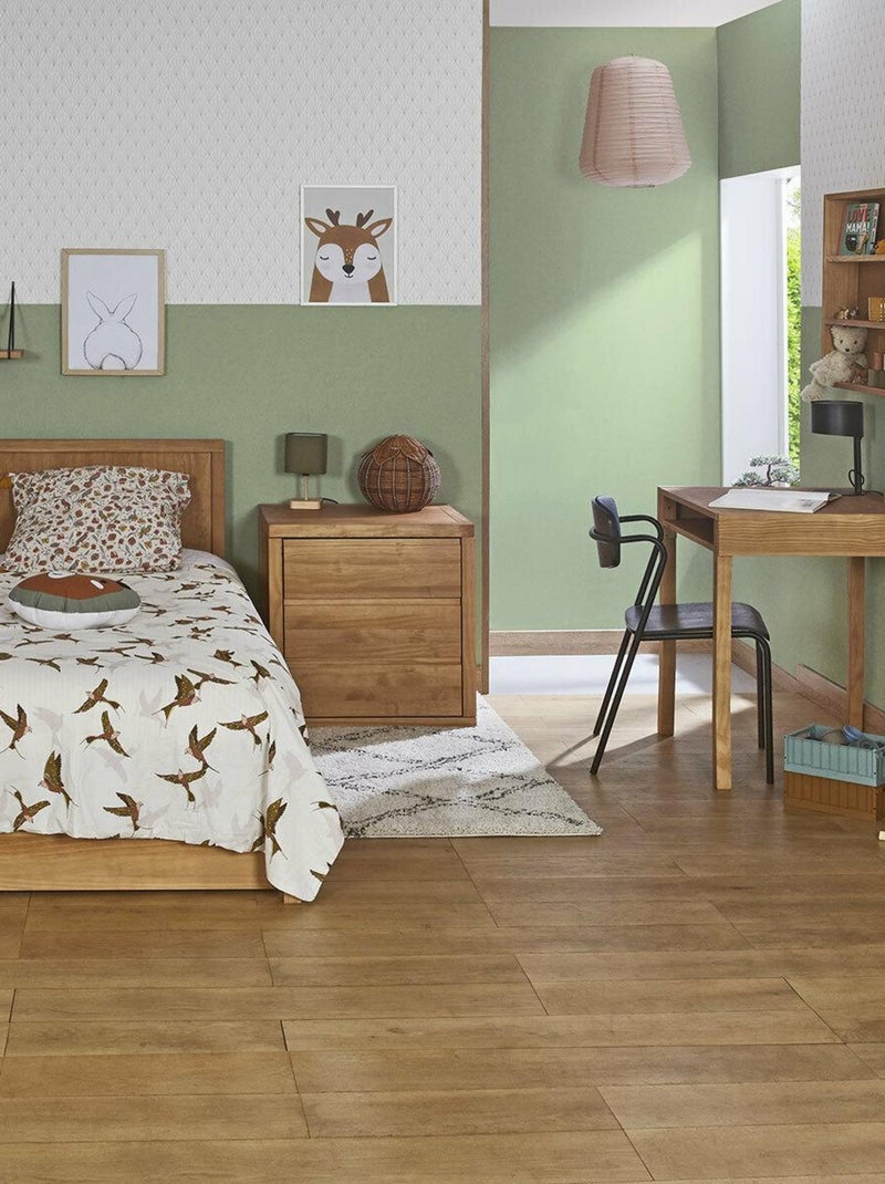 Lit évolutif bébé avec tiroir et matelas Sya - AKITEN RETAIL Marron - Kiabi