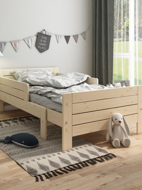 Lit évolutif pin massif  EDOUARD - Kiabi