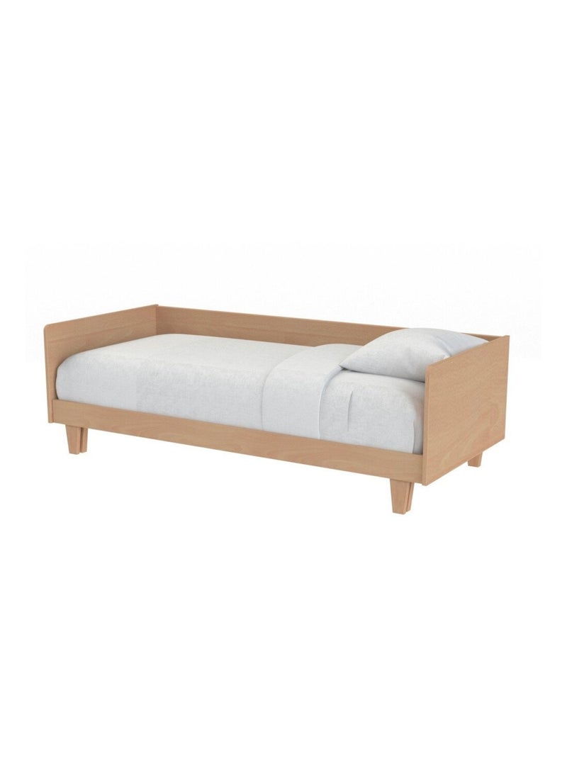 Lit extensible en bois massif hêtre naturel  AYDEN Bois naturel - Kiabi