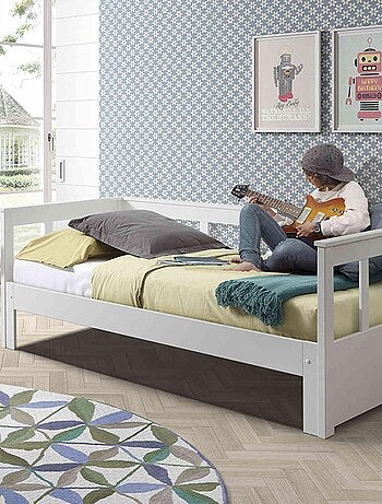 Lit extensible laqué