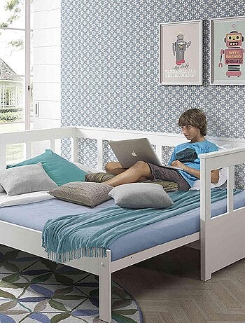 Lit extensible laqué