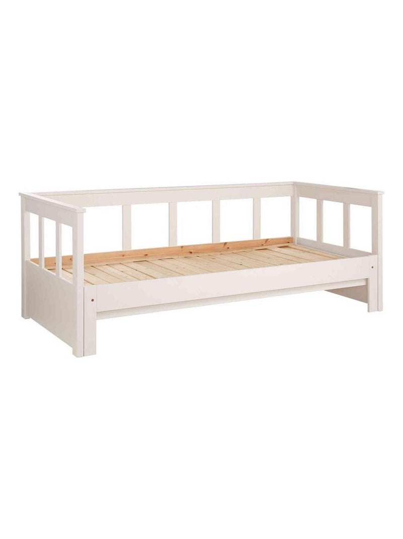 Lit extensible laqué Blanc - Kiabi