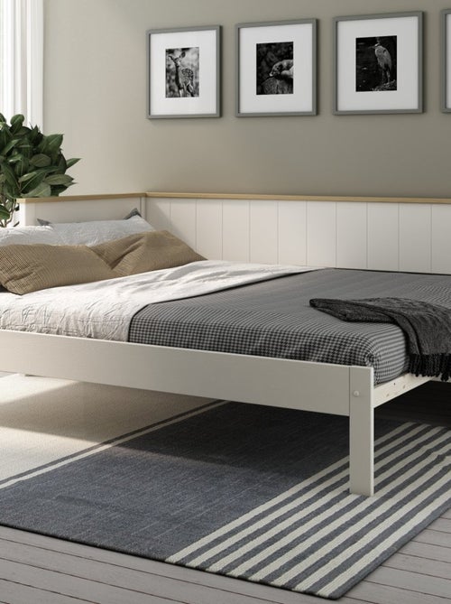 Lit extensible pin massif  BASILE - Kiabi