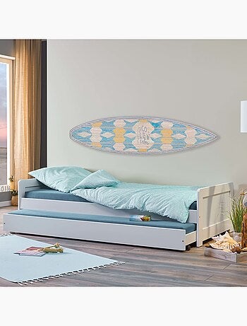 Lit gigogne avec sommier à lattes