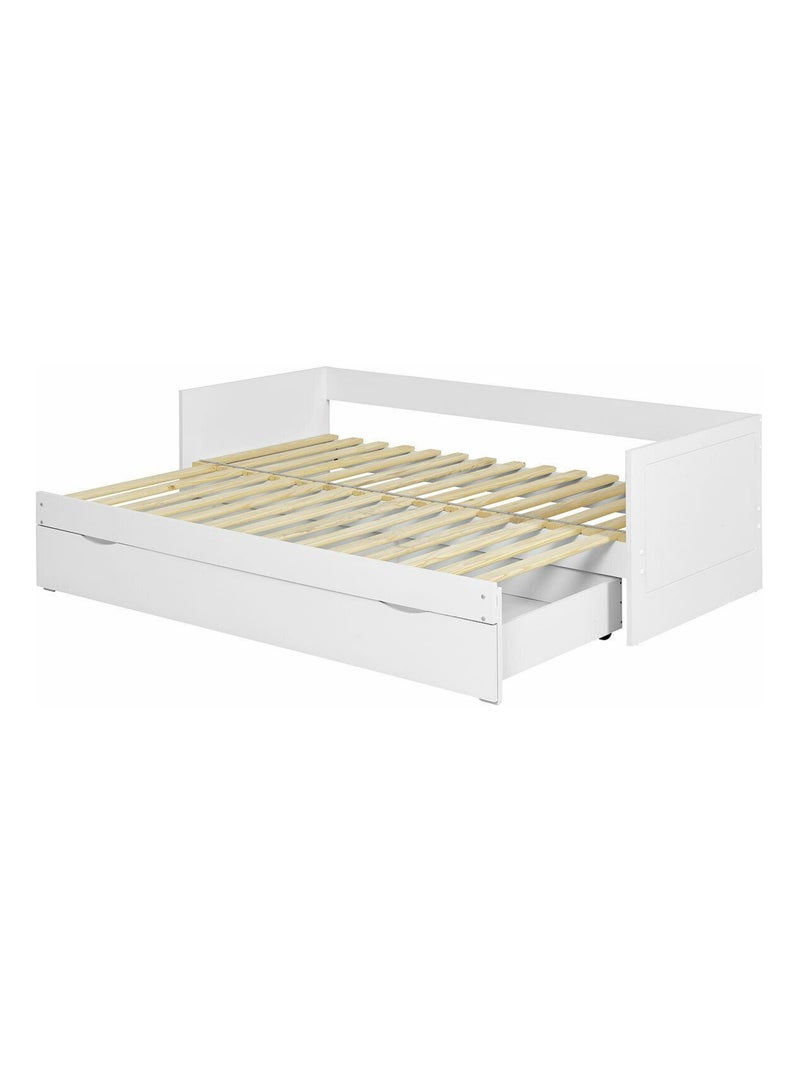 Lit gigogne avec tiroir Molly - AKITEN RETAIL Blanc Blanc - Kiabi