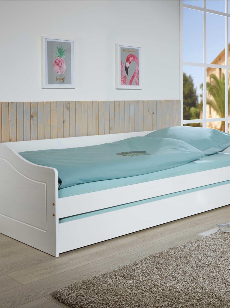 Lit gigogne Blanc - Kiabi