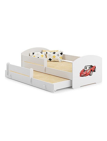 Lit gigogne enfant blanc LOU