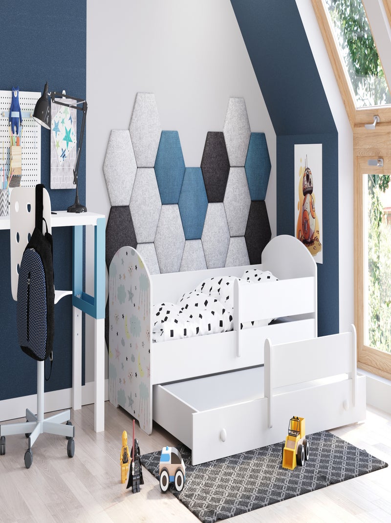 Lit gigogne enfant blanc LOU Blanc - Kiabi