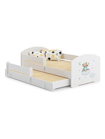 Lit gigogne enfant blanc LOU