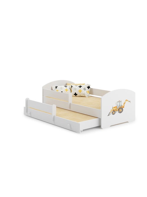 Lit gigogne enfant garçon blanc LOU - Kiabi
