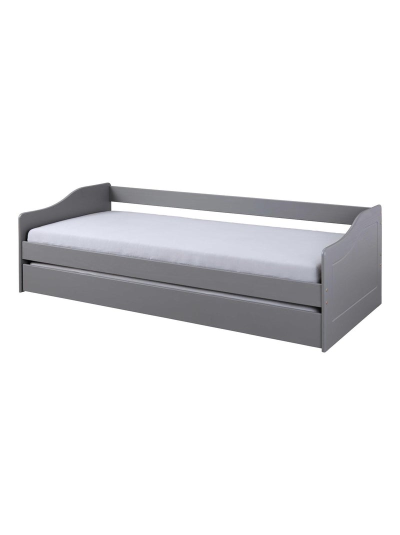 Lit gigogne Gris - Kiabi