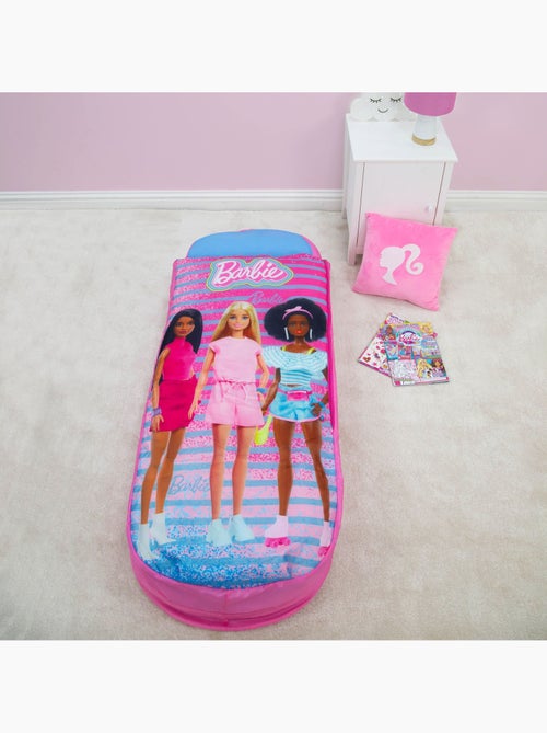 Lit gonflable 2 en 1  avec sac de couchage intégré - Barbie 3 personnages - Kiabi