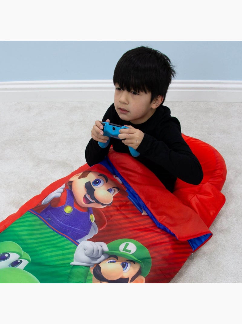 Lit gonflable 2 en 1  avec sac de couchage intégré Nintendo Squad Toad Mario Luigi Yoshi Multicolore - Kiabi