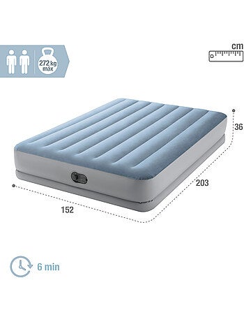 Lit gonflable Raised Comfort USB 2 personnes