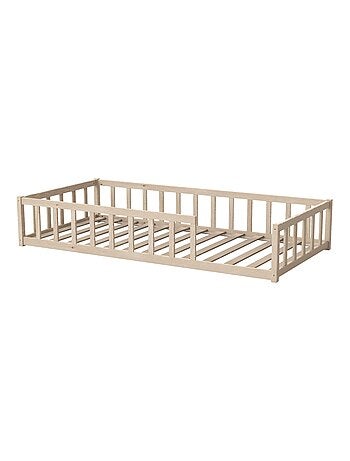 Lit inspiration Montessori enfant à barreaux 90x190