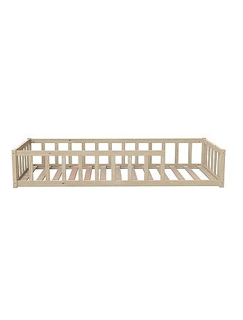 Lit inspiration Montessori enfant à barreaux 90x190