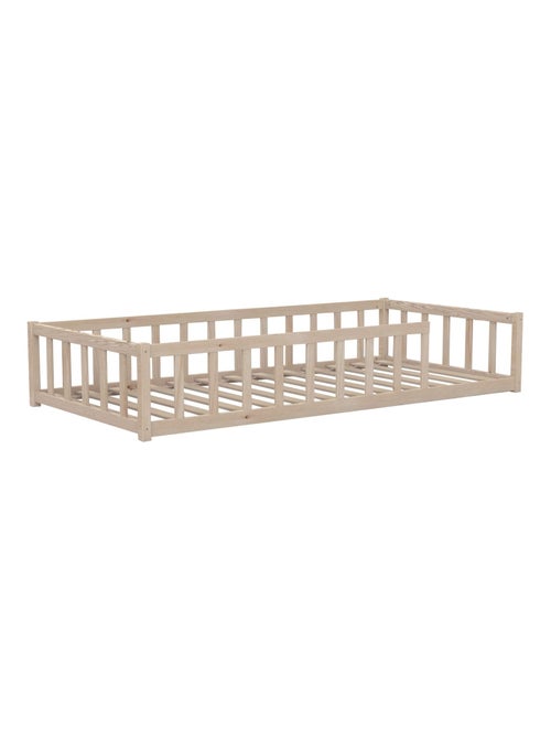 Lit inspiration Montessori enfant à barreaux 90x190 - Kiabi