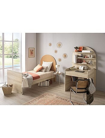 Lit junior 90x190 - tête de lit forme arche - SAUTHON
