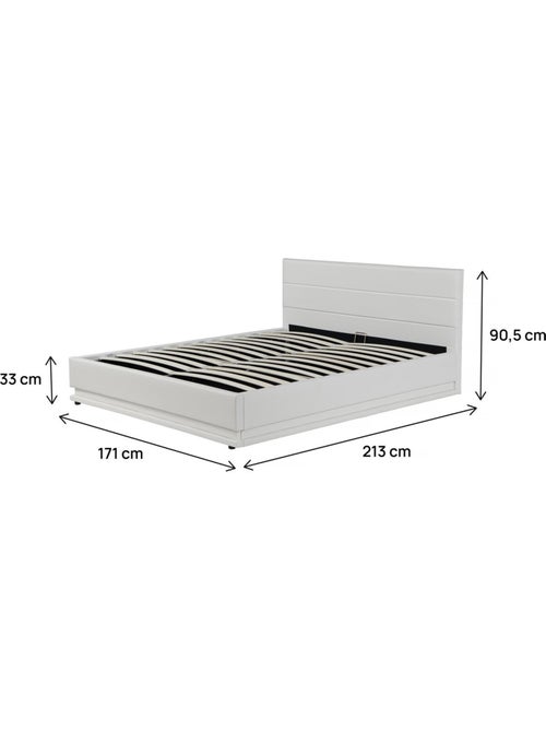 Lit LED avec coffre - Kiabi Lit LED avec coffre - Kiabi