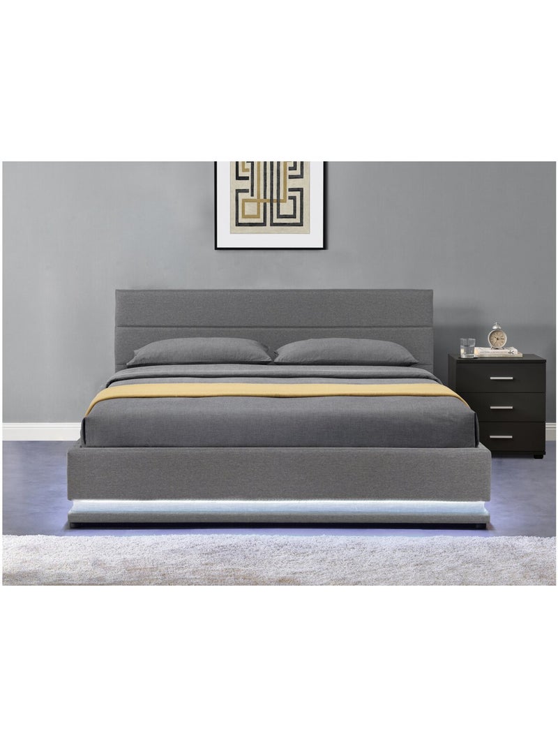 Lit LED avec coffre Gris foncé - Kiabi