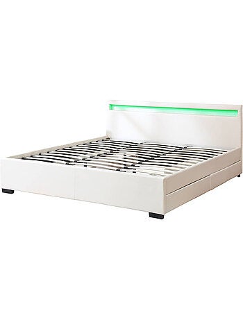 Lit LED avec 4 tiroirs