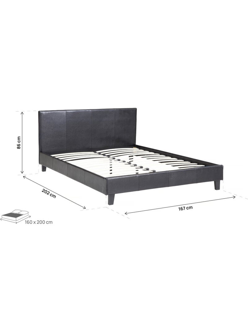 Lit "Lina" Noir Noir - Kiabi