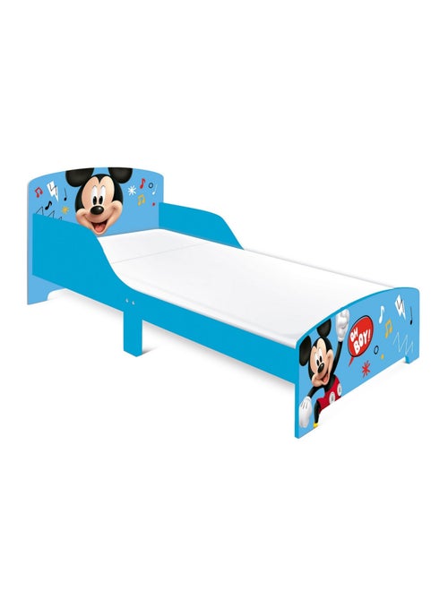 Lit + Matelas Mickey Disney Oh Boy et notes de musique 140x70 cm - Kiabi