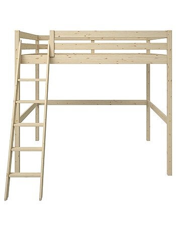 Lit mezzanine 2 places pin massif ISIDORE