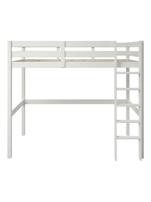 Lit mezzanine avec armoire et chauffeuse pin massif  ARTHUR - Kiabi