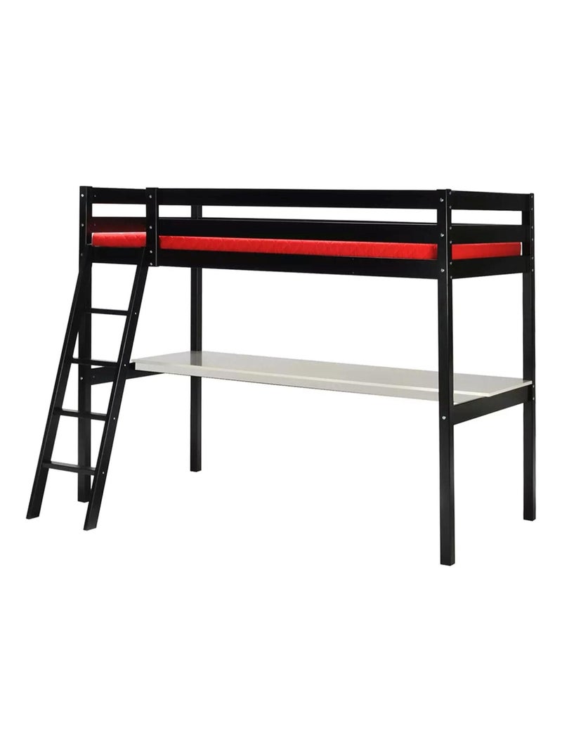 Lit mezzanine avec bureau Noir - Kiabi