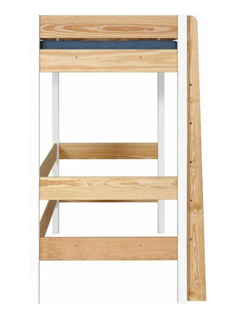 Lit mezzanine Clem - AKITEN RETAIL Blanc Marron - Kiabi