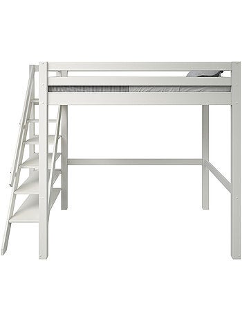 Lit mezzanine deux places en bois massif ARTHUR