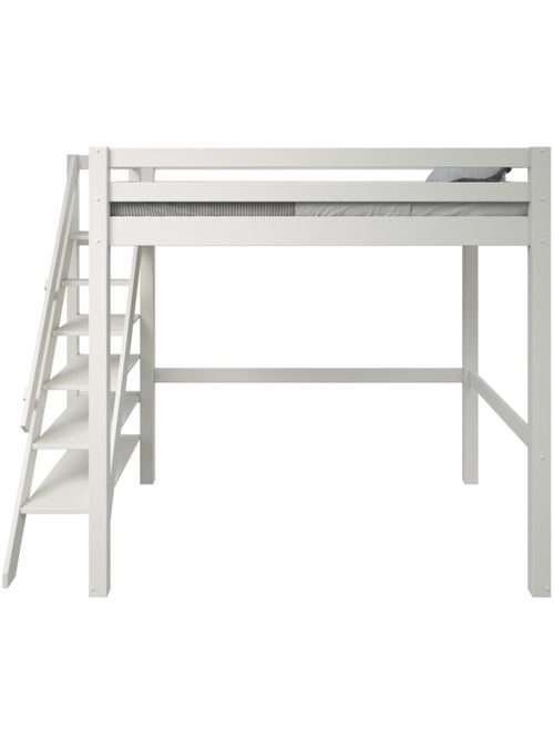 Lit mezzanine deux places en bois massif ARTHUR - Kiabi