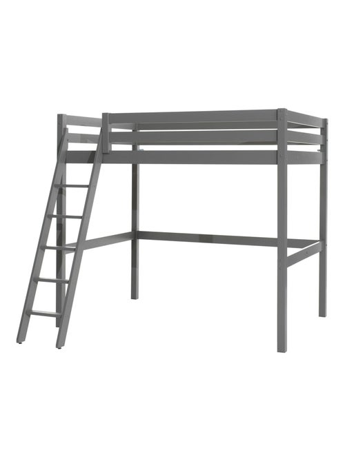 Lit mezzanine en bois massif - Kiabi