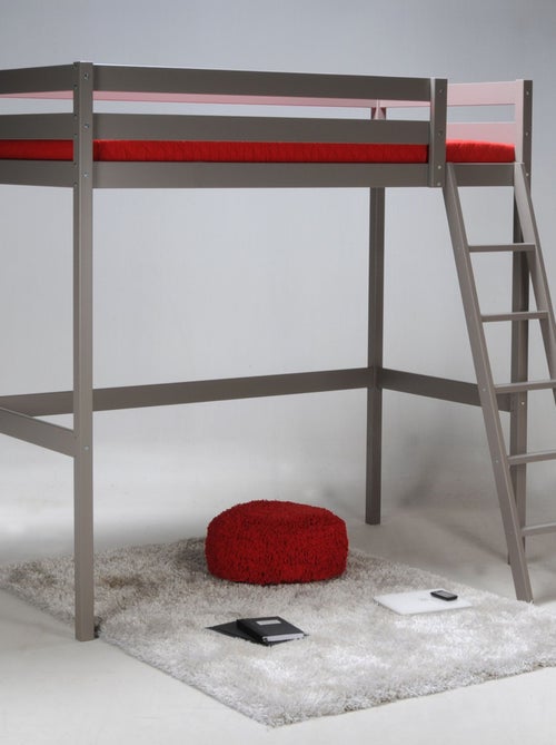 Lit mezzanine en bois massif - Kiabi