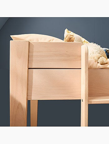 Lit mezzanine en hêtre massif ARMAND