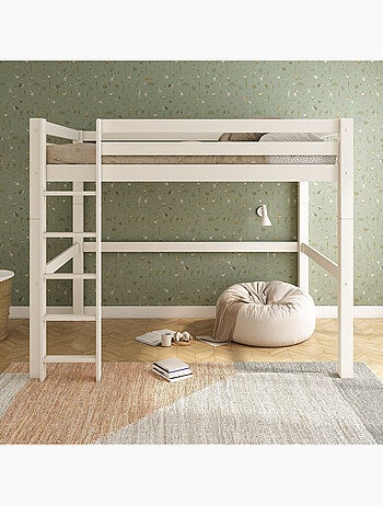 Lit mezzanine extra-solide en bois massif HERCULE