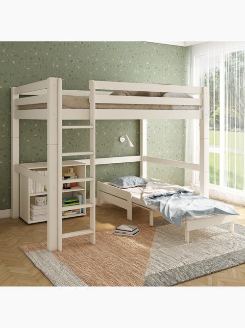Lit mezzanine extra-solide en bois massif  HERCULE - Kiabi