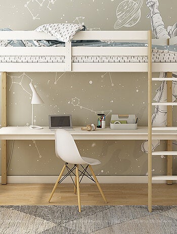 Lit mezzanine pin massif ARTHUR