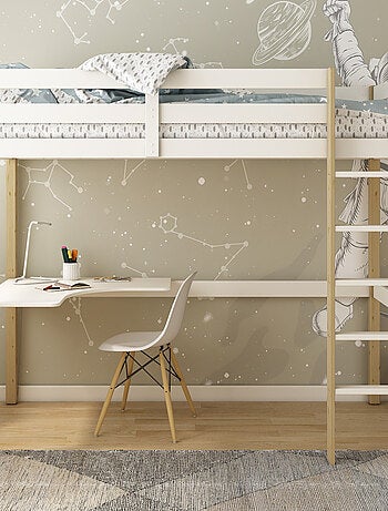 Lit mezzanine pin massif ARTHUR